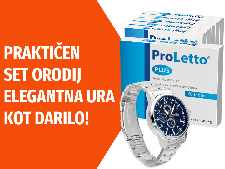 Natural Pharmaceuticals ProLetto® Plus prehransko dopolnilo z darilom WALKER & SCOTT.