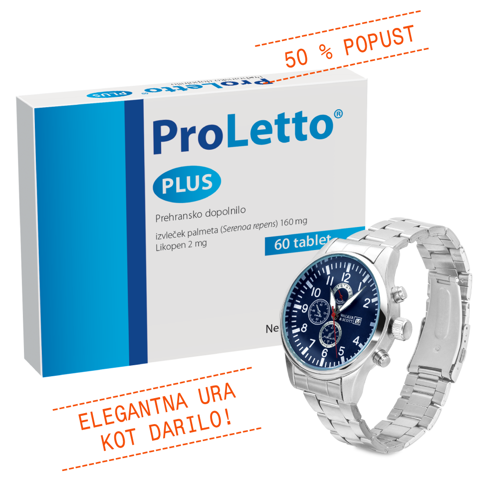 Natural Pharmaceuticals ProLetto® Plus in darilo WALKER & SCOTT.